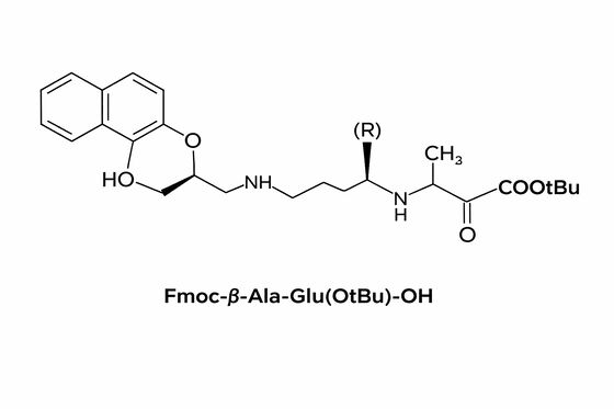 Fmoc-β-Ala-Glu ((OtBu) -OH Sintesi di peptidi in fase solida Impurità Dipeptide Blocco di costruzione per SPPS