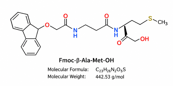 Impurezza di ricerca peptidica Fmoc-β-Ala-Met-OH HPLC 99+